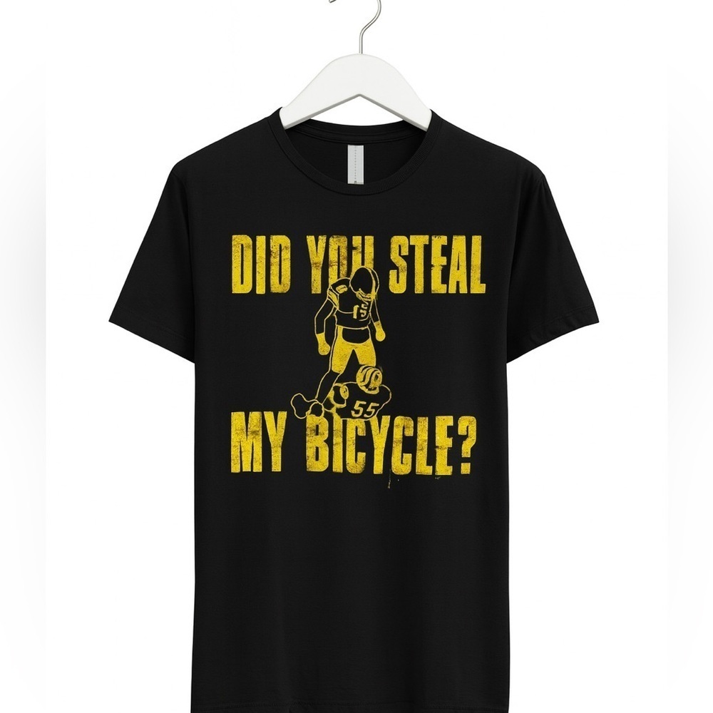 JuJu Smith-Schuster “Did You Steal My Bicycle” Pittsburgh NFL Shirt Small